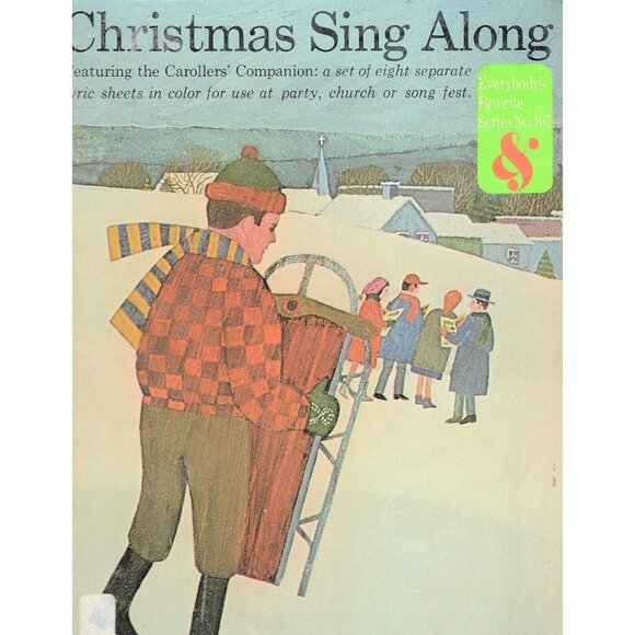 Christmas Sing Along Song Book and Sheet Music Hardcover 1960 Amsco Music - Picture 1 of 1